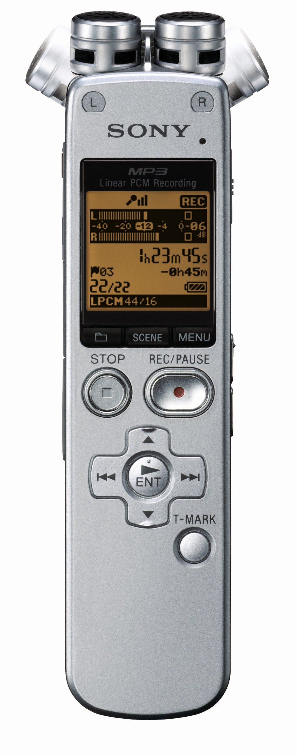 Sony ICD-SX712 - Digital voice recorder - flash 2 GB - WMA, AAC